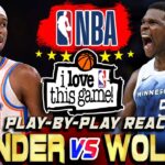 THUNDER VS TIMBERWOLVES | Nba Live Score & Commentary by VDKINGS January 23, 2026
