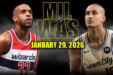 Milwaukee Bucks vs Washington Wizards Full Game Highlights – January 29, 2026 | NBA Season