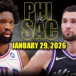 Philadelphia 76ers vs Sacramento Kings Full Game Highlights – January 29, 2026 | NBA Season