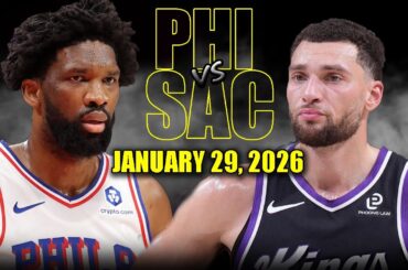 Philadelphia 76ers vs Sacramento Kings Full Game Highlights – January 29, 2026 | NBA Season