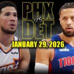 Detroit Pistons vs Phoenix Suns Full Game Highlights – January 29, 2026 | NBA Season