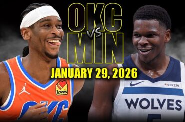 Oklahoma City Thunder vs Minnesota Timberwolves Full Game Highlights – January 29, 2026 | NBA Season