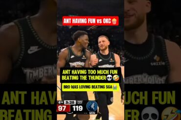 Antman smiling while BLOWING OUT OKC😭