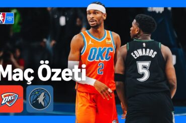 Oklahoma City Thunder - Minnesota Timberwolves | Maç Özeti | NBA | Prime Video Türkiye