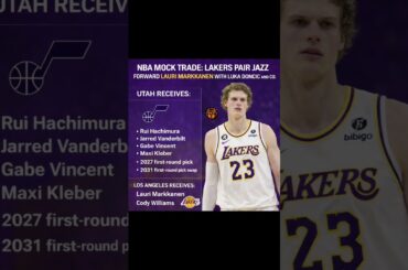 NBA MOCK TRADE: LAKERS PAIR JAZZ FORWARD LAURI MARKKANEN WITH LUKA DONCIC AND CO.