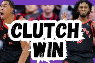 CLUTCH PERFORMANCE: Scottie Barnes Blocks Thunder Late | Quickley Goes Off From Three | Film Room