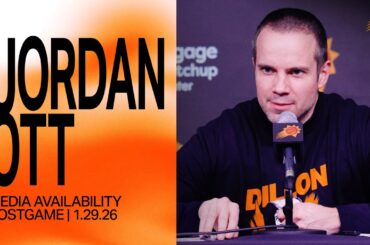 Head Coach Jordan Ott Postgame Media Availability | Phoenix Suns vs Detroit Pistons 1-29-26