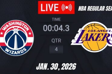 NBA LIVE!  Los Angeles Lakers vs Washington Wizards I January 30, 2026 | Lakers vs Wizards 2K26