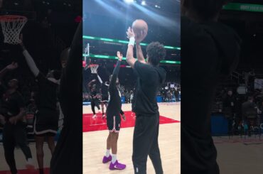 01-23-26 Atlanta Hawks Forward Jalen Johnson Warming Up