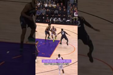 Dillon scores career-high 40 points vs Pistons #shorts