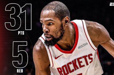 KD STAYS HOT 🔥Kevin Durant's 31 PTS leads Rockets over Hawks in Capela's return | NBA on ESPN