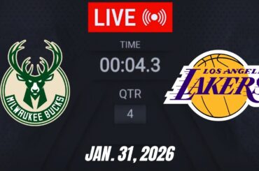 NBA LIVE! Milwaukee Bucks vs Los Angeles Lakers I January 31, 2026 | 2026 NBA Season Live 2K
