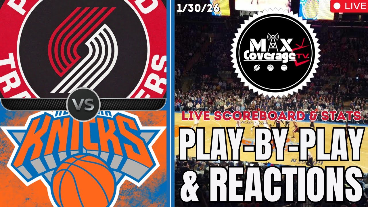 🔴LIVE - Portland Trail Blazers vs New York Knicks - Play-By-Play & Reactions (1/30/26)