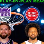 Sacramento Kings vs Detroit Pistons NBA Play-By-Play Reaction 1/25/26 LIVE