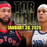 Toronto Raptors vs Orlando Magic Full Game Highlights – January 30, 2026 | NBA Season