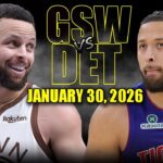Golden State Warriors vs Detroit Pistons Full Game Highlights – January 30, 2026 | NBA Season