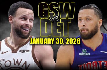 Golden State Warriors vs Detroit Pistons Full Game Highlights – January 30, 2026 | NBA Season