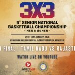 SEMI FINAL | MEN | TAMIL NADU VS RAJASTHAN | 5TH SR. NATIONAL BASKETBALL 3X3 CHAMPIONSHIP