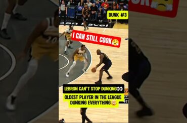 LeBron was dunking EVERYTHING😳