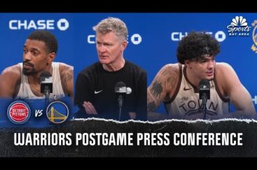 Steve Kerr, De'Anthony Melton and Gui Santos react to Warriors' loss to Pistons | NBC Sports BA