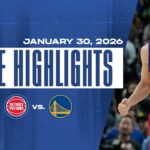 Detroit Pistons Beat Golden State Warriors | Game Highlights | 01.30.26