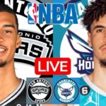 LIVE: SAN ANTONIO SPURS vs CHARLOTTE HORNETS | NBA | PLAY BY PLAY | SCOREBOARD