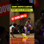 Bronny made Oladipo TOUCH EARTH😭