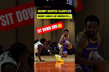 Bronny made Oladipo TOUCH EARTH😭