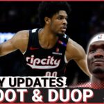 Scoot Henderson Gets Closer to a Return | Duop Reath Out for the Season | Preview of Knicks Game
