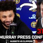Jamal Murray on Nikola Jokic's 31-12-5 in his RETURN After Nuggets WIN vs Clippers