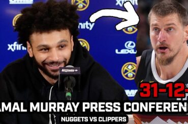 Jamal Murray on Nikola Jokic's 31-12-5 in his RETURN After Nuggets WIN vs Clippers