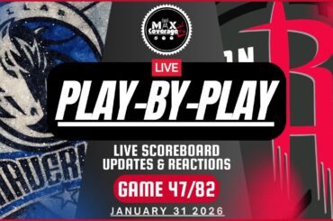 🔴LIVE - Dallas Mavericks vs Houston Rockets - Play-By-Play & Reactions (1/31/26)