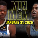 Minnesota Timberwolves vs Memphis Grizzlies Full Game Highlights – January 31, 2026 | NBA Season