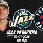 Utah Jazz vs Toronto Raptors 2/1/26 NBA Free Picks & Prediction | NBA Betting Tips