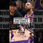 Book & Dillon Brooks had opposite reactions 😅