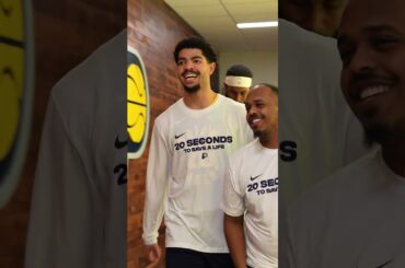 All Smiles After Our 129-124 Dub Over the Hawks 😃