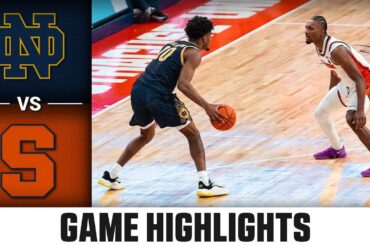 Notre Dame vs. Syracuse Game Highlights | 2025-26 ACC Men's Basketball