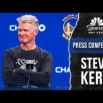 Warriors coach Steve Kerr offers encouraging update on Steph Curry's knee injury | NBC Sports BA