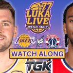 LUKA LIVE: LA Lakers vs Washington Wizards | Watch Along + Play by play