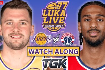 LUKA LIVE: LA Lakers vs Washington Wizards | Watch Along + Play by play