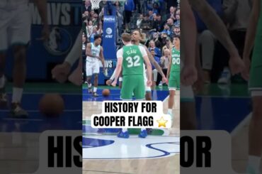 Cooper Flagg is the youngest player in NBA HISTORY to total 40+ points and 10+ rebounds in a game!🌟