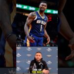 I asked New Orleans Pelicans Head Coach James Borrego about Zion Williamson pregame #zion #nba