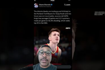 BREAKING NEWS: Atlanta Hawks Trade Vít Krejčí to Portland! #nba #hawksnews