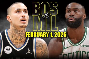 Boston Celtics vs Milwaukee Bucks Full Game Highlights – February 1, 2026 | NBA Season