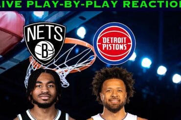 Brooklyn Nets vs Detroit Pistons NBA Play-By-Play Reaction 2/1/26 LIVE