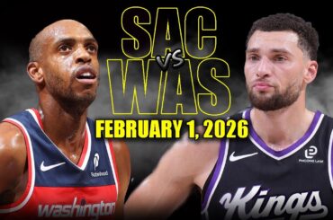 Sacramento Kings vs Washington Wizards Full Game Highlights – February 1, 2026 | NBA Season
