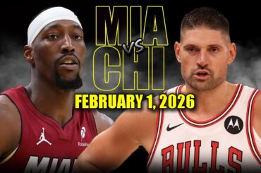 Miami Heat vs Chicago Bulls Full Game Highlights – February 1, 2026 | NBA Season