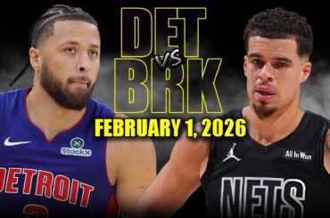 Detroit Pistons vs Brooklyn Nets Full Game Highlights – February 1, 2026 | NBA Season