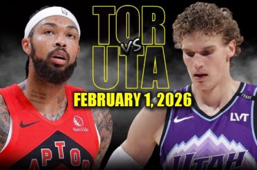 Toronto Raptors vs Utah Jazz Full Game Highlights – February 1, 2026 | NBA Season