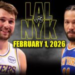 Los Angeles Lakers vs New York Knicks Full Game Highlights – February 1, 2026 | NBA Season